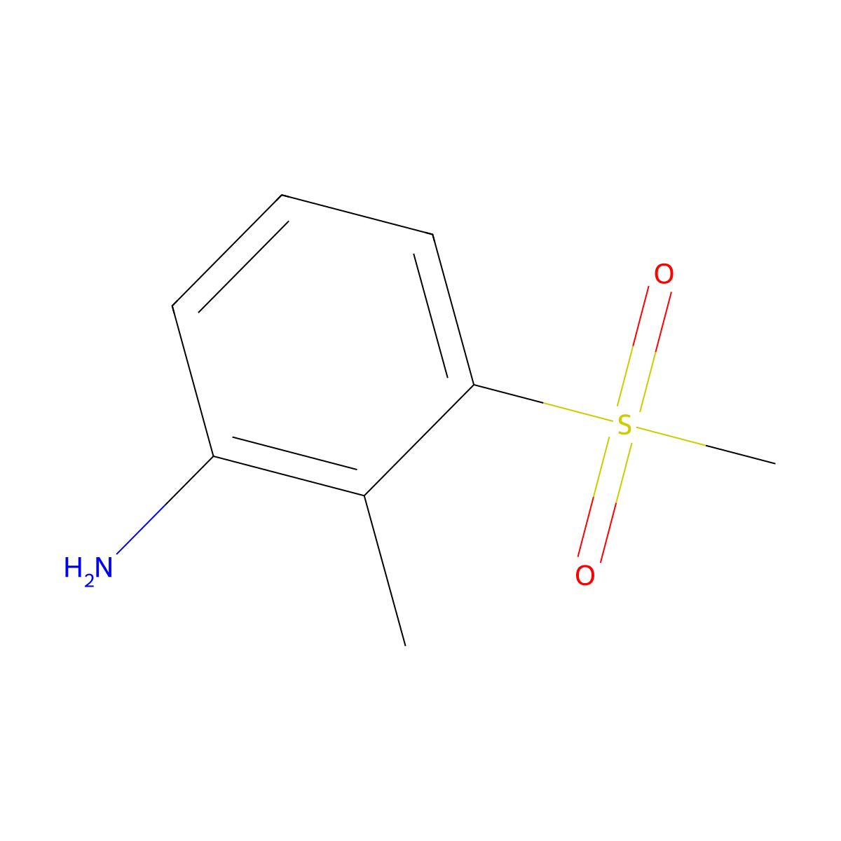 3-Methanesulfonyl-2-methylaniline molecular structure, CAS 1335496-96-2