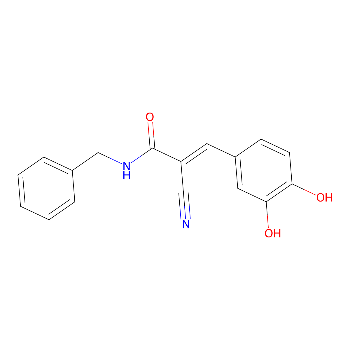 AG-490 molecular structure, CAS 133550-30-8