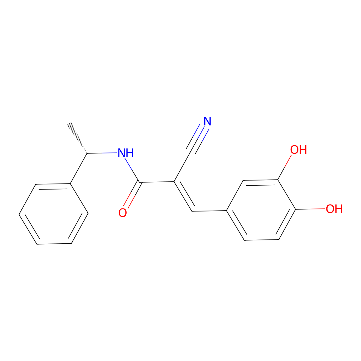 Tyrphostin Ag 835 molecular structure, CAS 133550-37-5