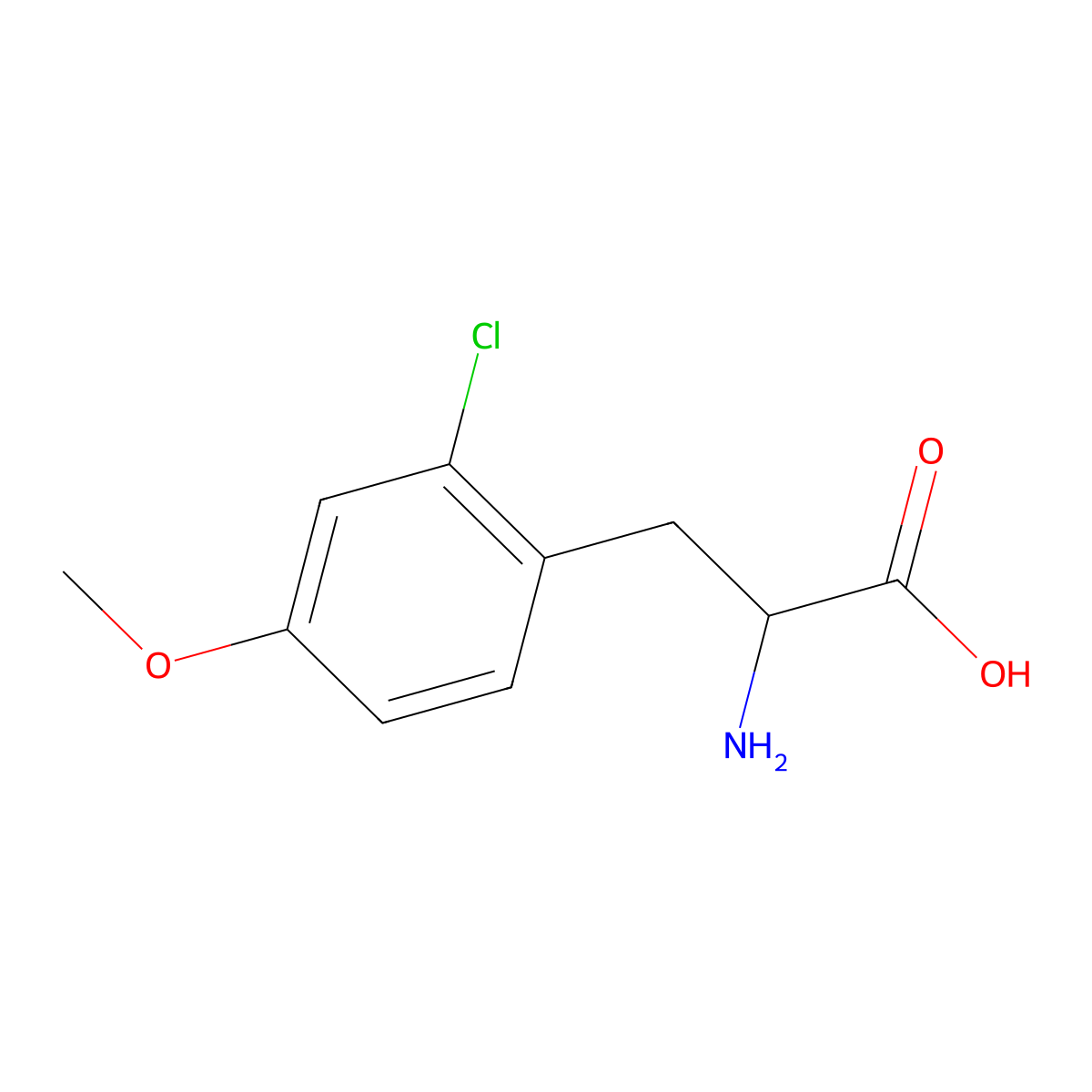 2-Chloro-4-methoxy-L-phenylalanine molecular structure, CAS 1335546-83-2