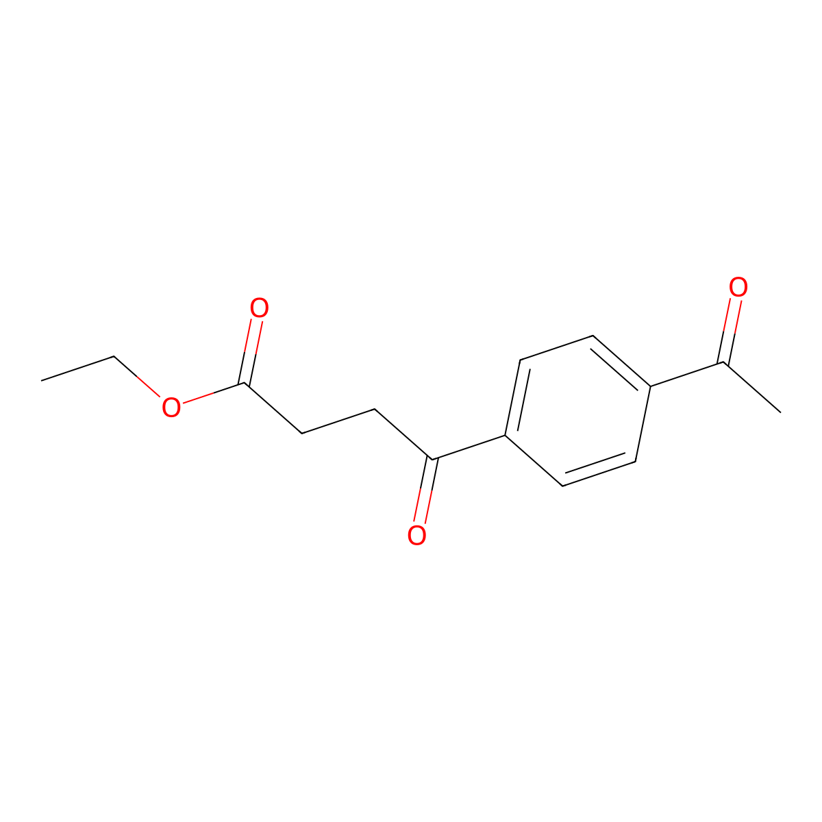 Ethyl 4-acetyl-|A-oxobenzenebutanoate molecular structure, CAS 133559-44-1