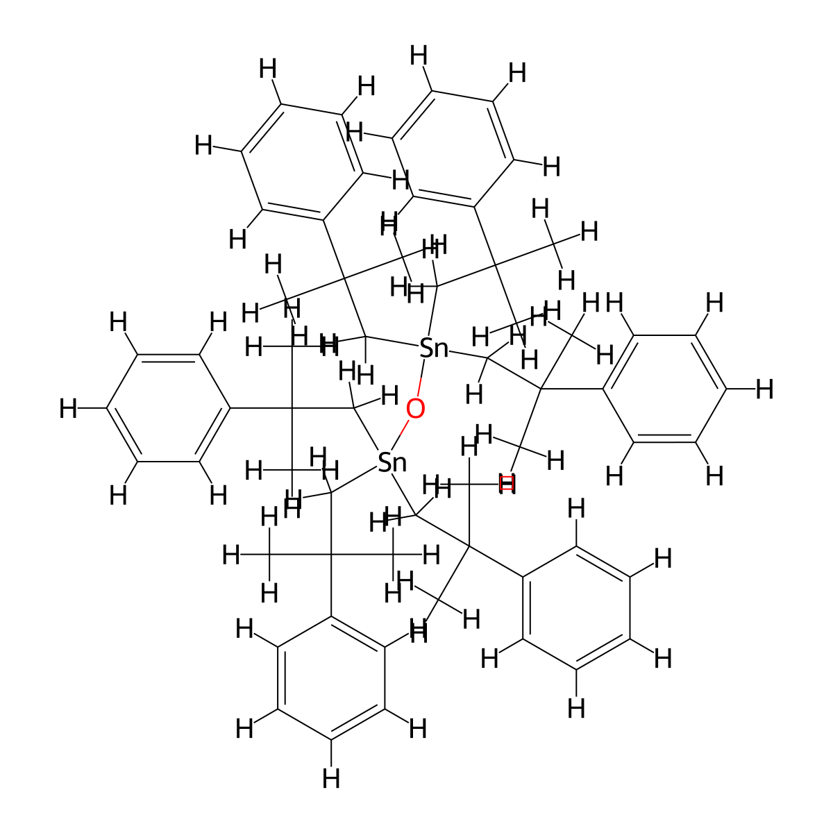 Fenbutatin oxide molecular structure, CAS 13356-08-6