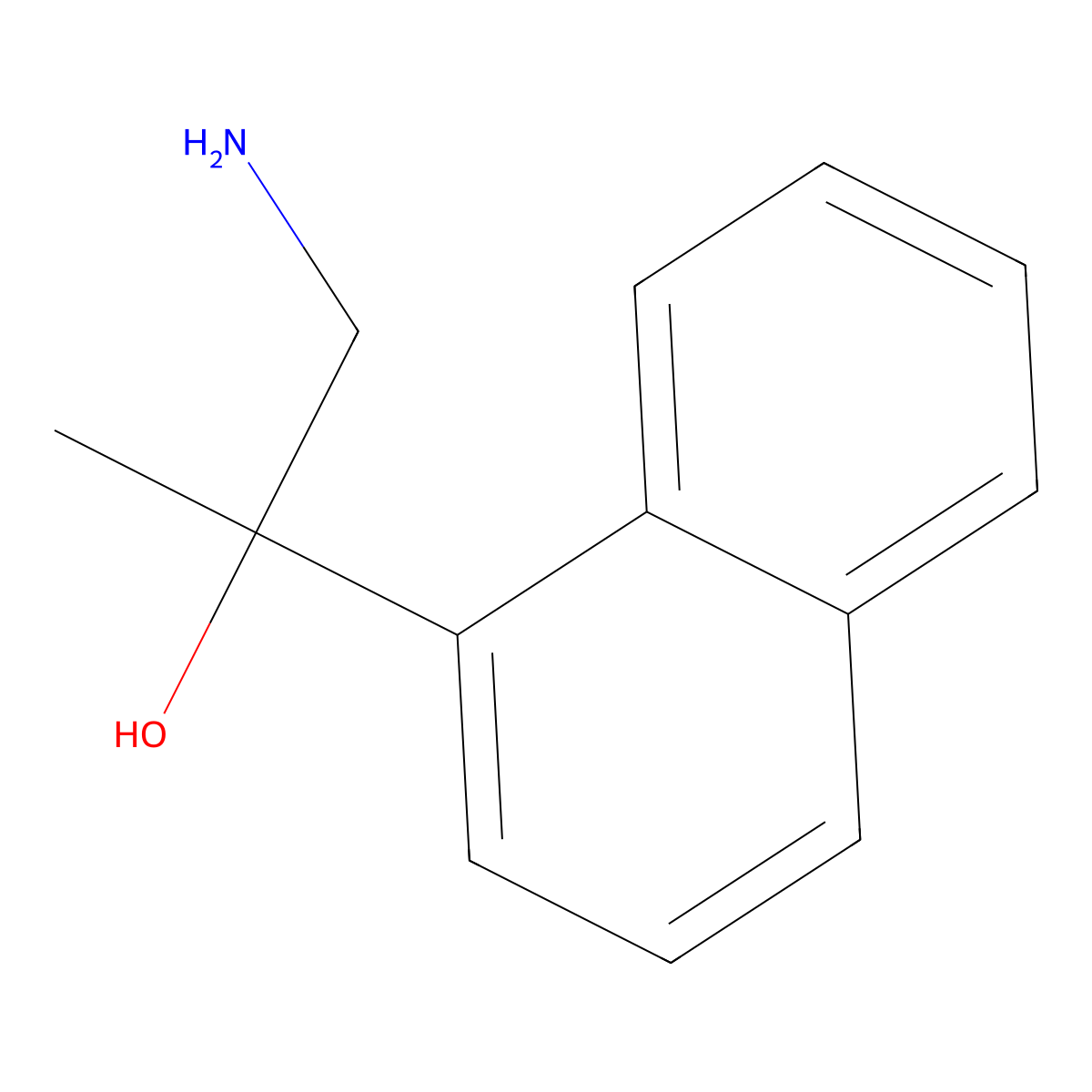 1-Amino-2-(naphthalen-1-yl)propan-2-ol molecular structure, CAS 133562-23-9