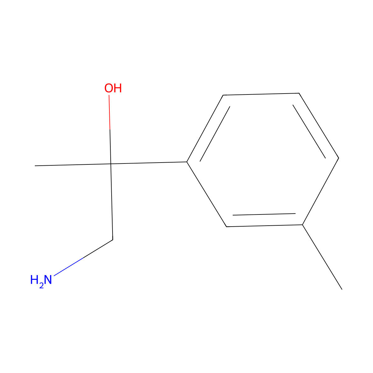 1-Amino-2-(3-methylphenyl)propan-2-ol molecular structure, CAS 133562-35-3