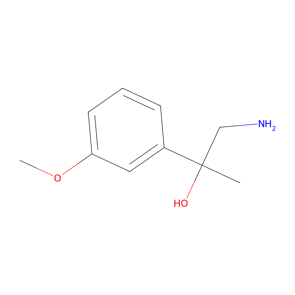 1-Amino-2-(3-methoxyphenyl)propan-2-ol molecular structure, CAS 133562-40-0
