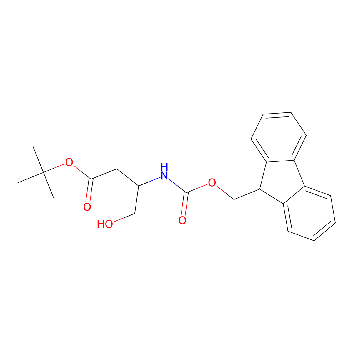 Fmoc-Asp(OtBu)-ol molecular structure, CAS 133565-45-4