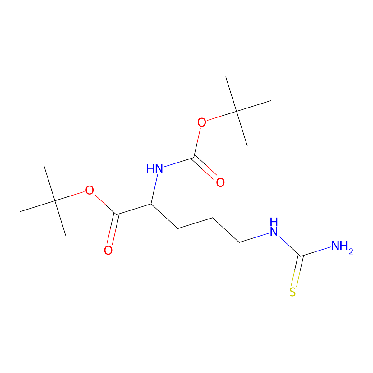 Boc-L-thiocitrulline-otbu molecular structure, CAS 133565-49-8