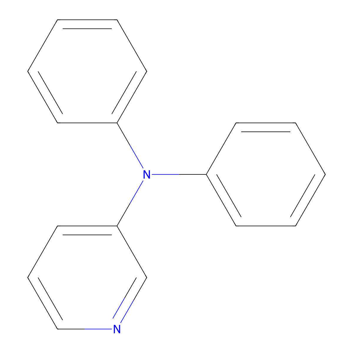 N,N-diphenylpyridin-3-amine molecular structure, CAS 133568-48-6