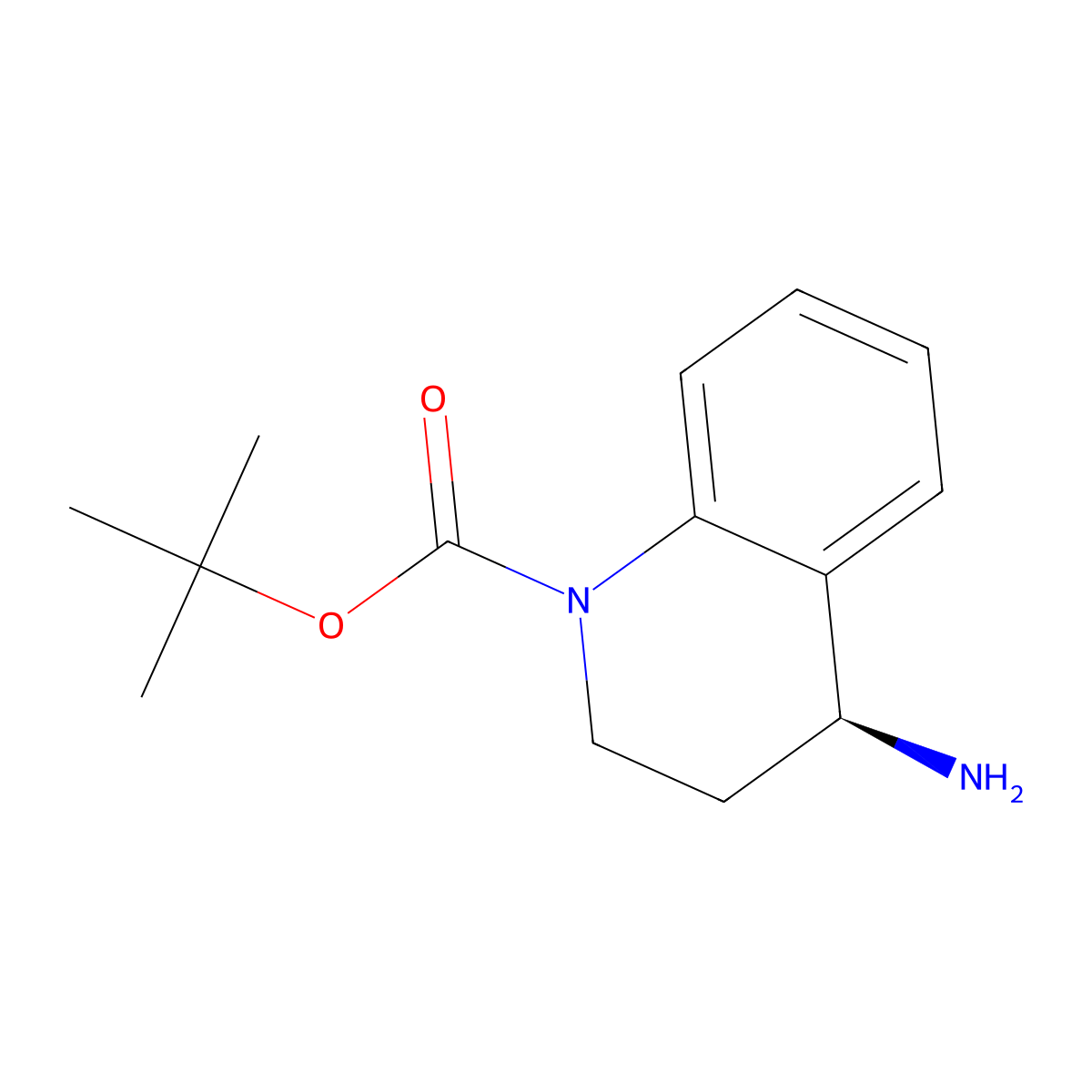 (S)-4-Amino-3,4-dihydro-2H-quinoline-1-carboxylic acid tert-butyl ester molecular structure, CAS 1335701-66-0