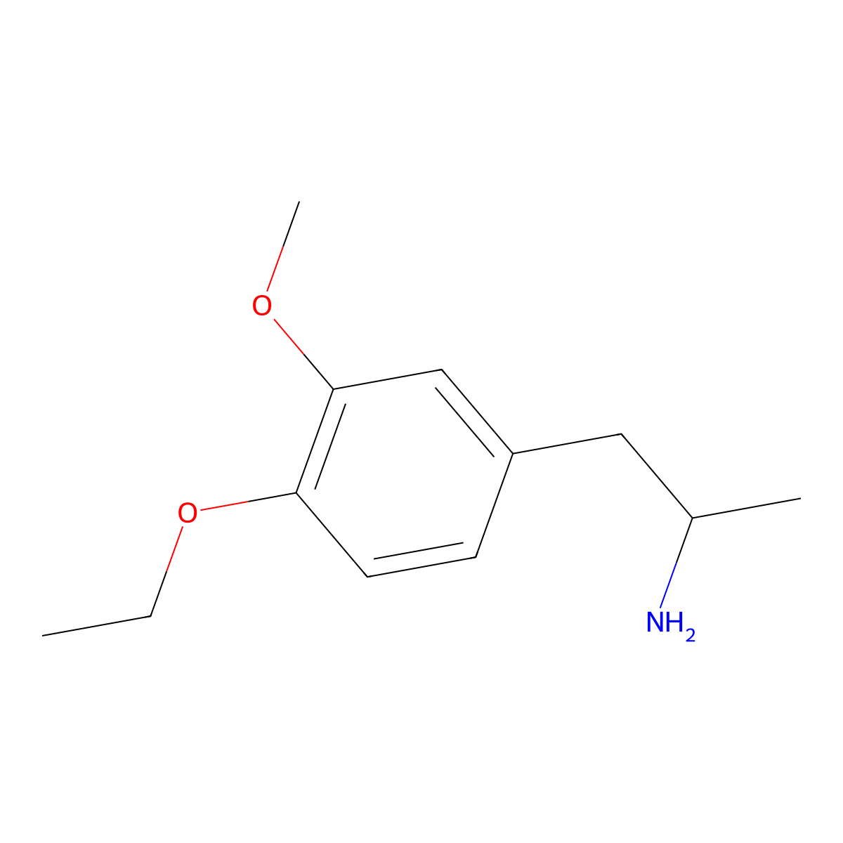 (2R)-1-(4-ethoxy-3-methoxyphenyl)propan-2-amine molecular structure, CAS 1335832-06-8
