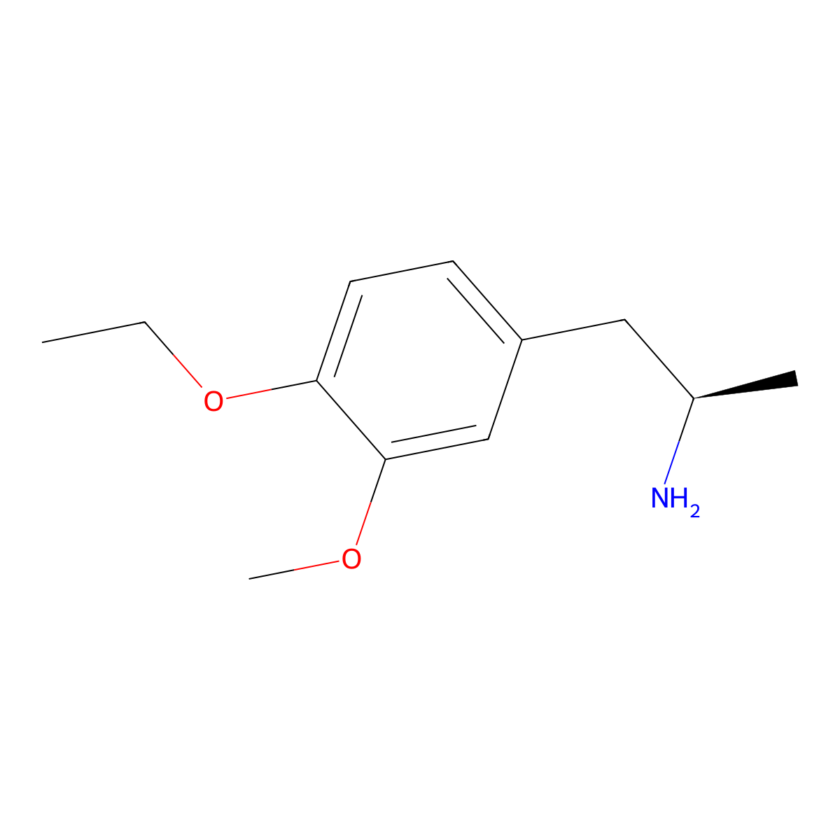 (2R)-1-(4-ethoxy-3-methoxyphenyl)propan-2-amine molecular structure, CAS 1335832-06-8