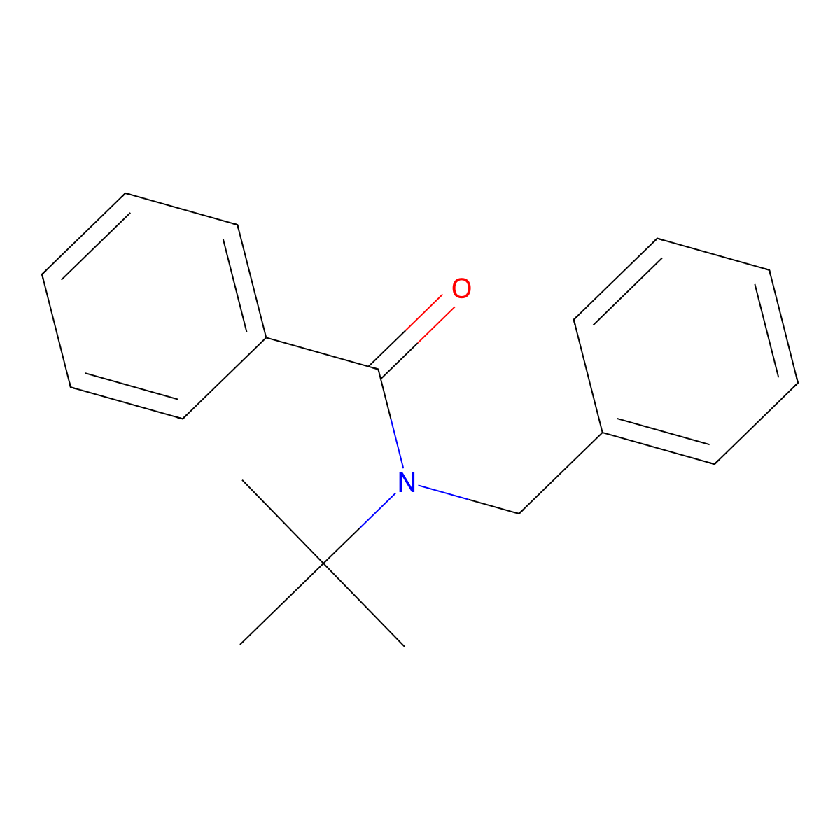 N-Benzyl-N-tert-butylbenzamide molecular structure, CAS 133587-80-1