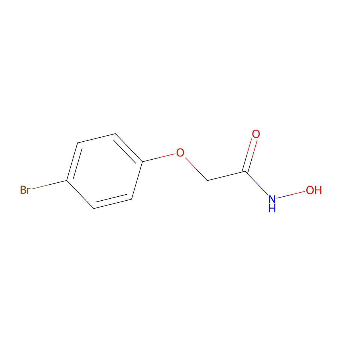 2-(4-bromophenoxy)-N-hydroxyacetamide molecular structure, CAS 13359-18-7