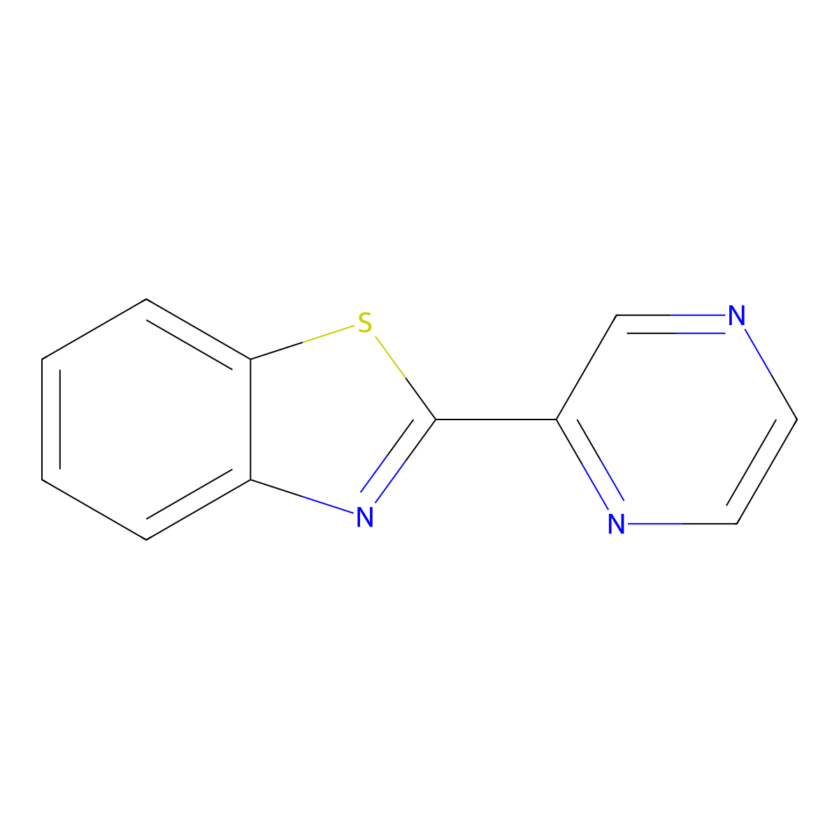 2-(Pyrazin-2-yl)benzo[d]thiazole molecular structure, CAS 133593-36-9