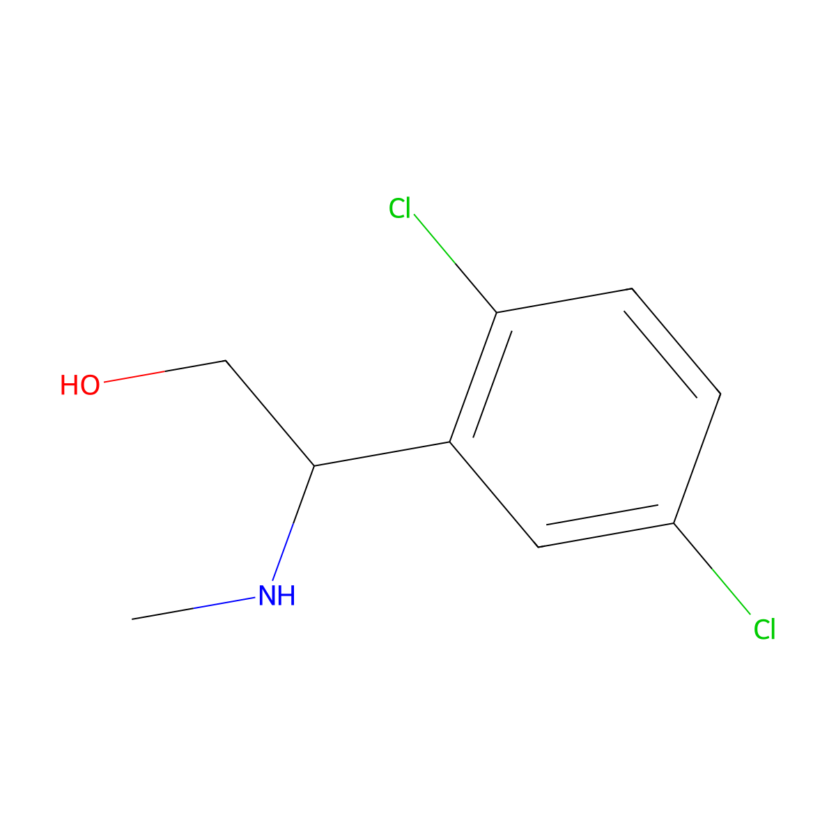 (R)-2-(2,5-Dichlorophenyl)-2-(methylamino)ethan-1-OL molecular structure, CAS 1335958-14-9