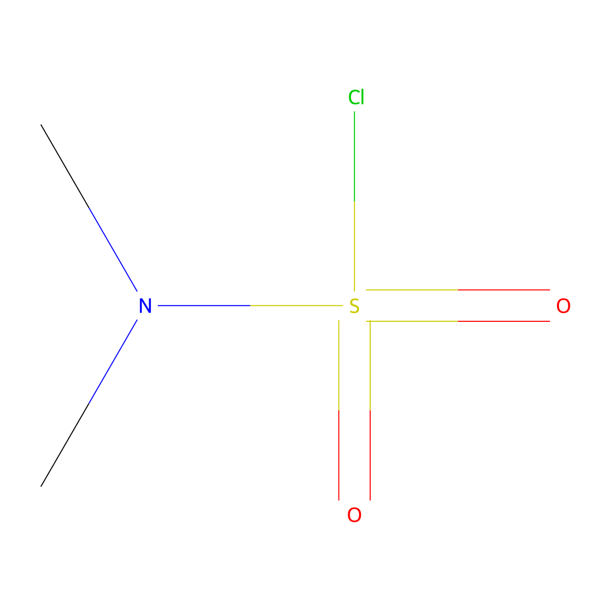 Dimethylsulphamoyl chloride molecular structure, CAS 13360-57-1