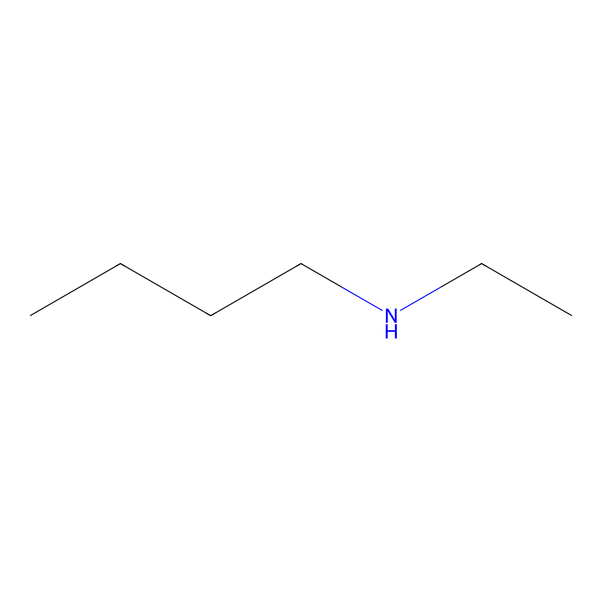 Butylethylamine molecular structure, CAS 13360-63-9