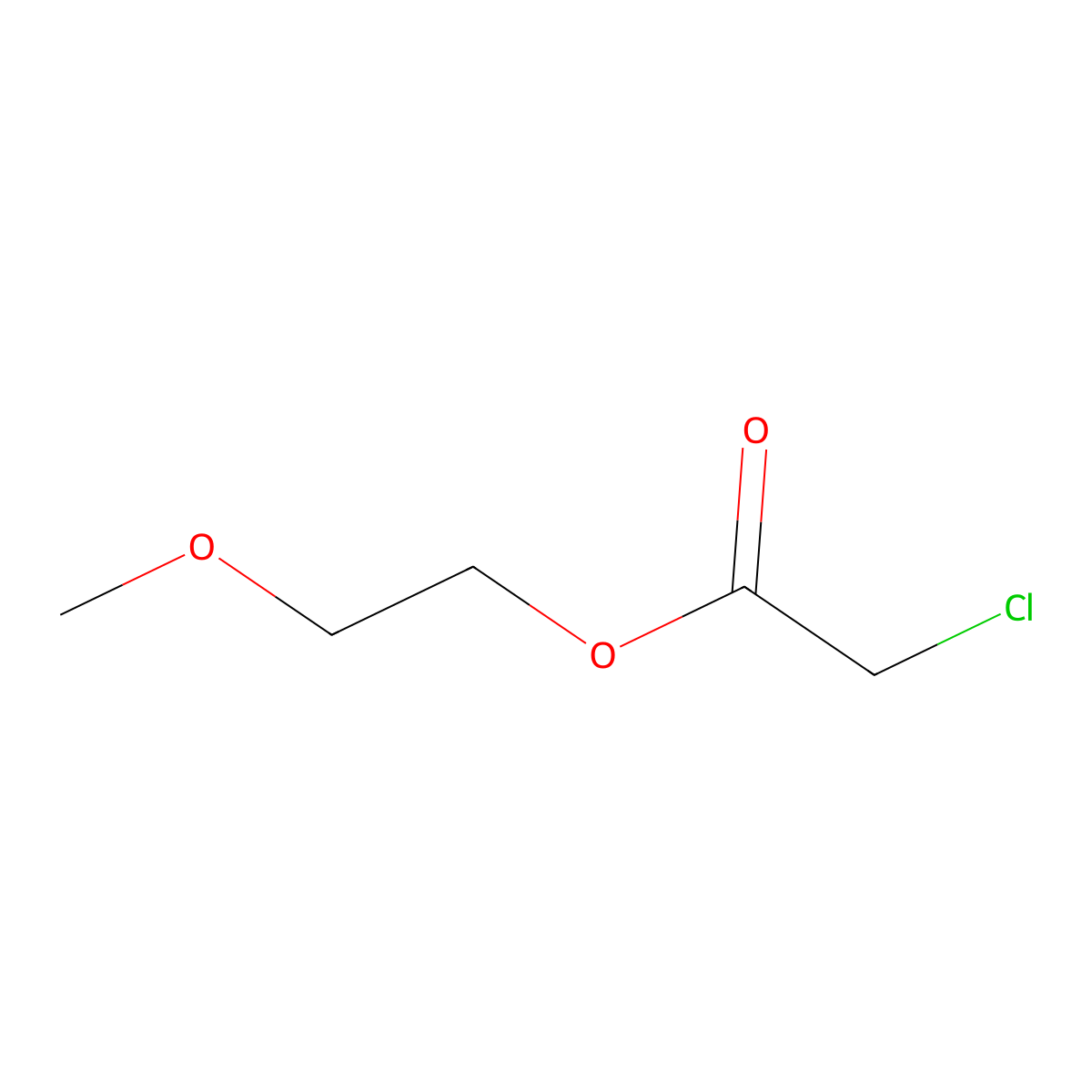 2-Methoxyethyl Chloroacetate molecular structure, CAS 13361-36-9
