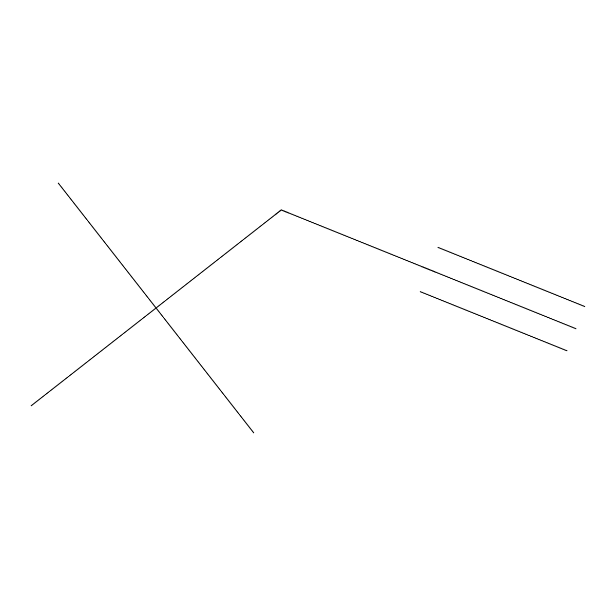 4,4-Dimethyl-1-pentyne molecular structure, CAS 13361-63-2
