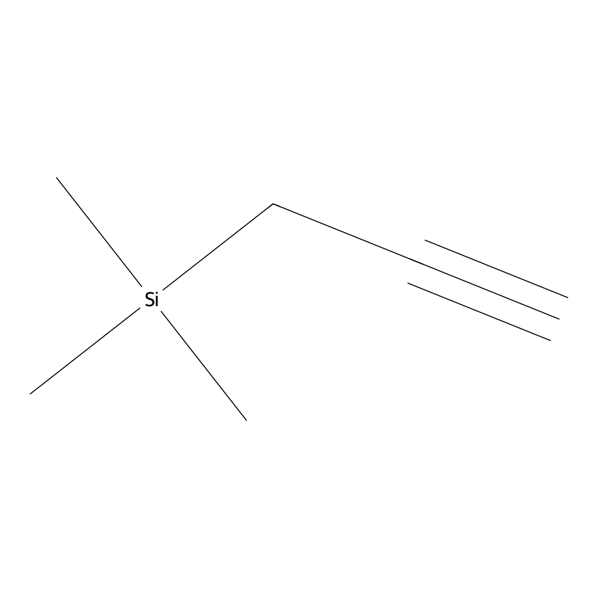 Trimethyl-2-propynylsilane molecular structure, CAS 13361-64-3