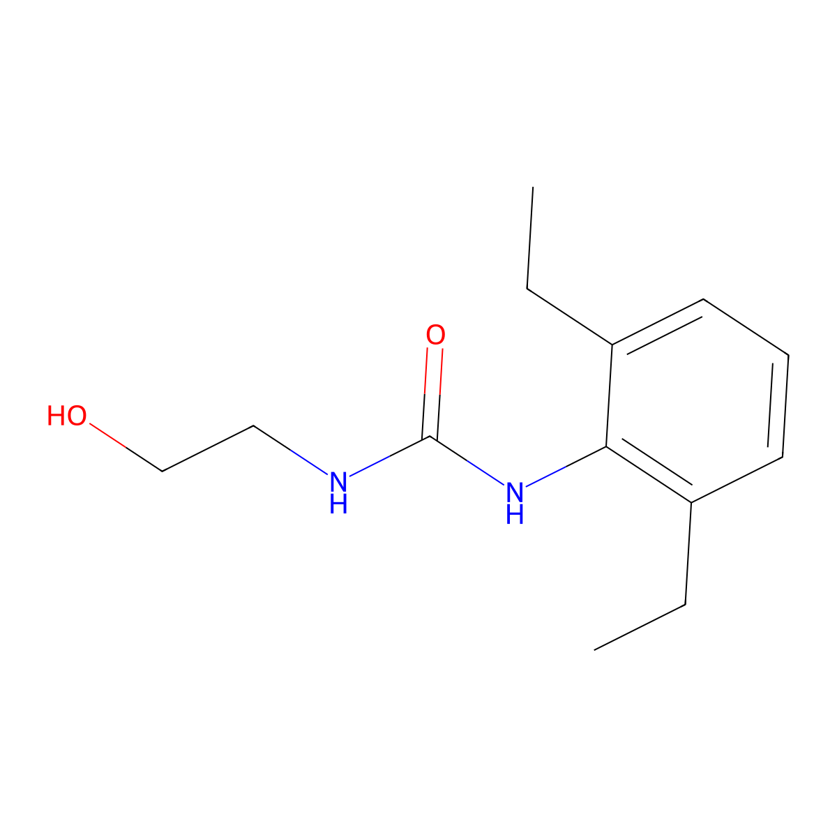 1-(2,6-Diethylphenyl)-3-(2-hydroxyethyl)urea molecular structure, CAS 133611-89-9