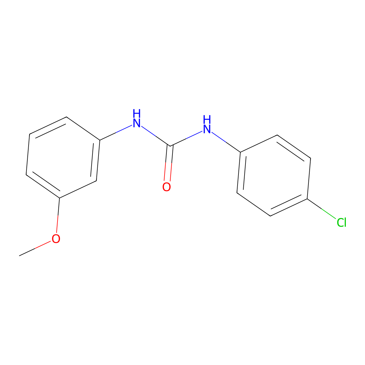 1-(4-Chlorophenyl)-3-(3-methoxyphenyl)urea molecular structure, CAS 133611-97-9