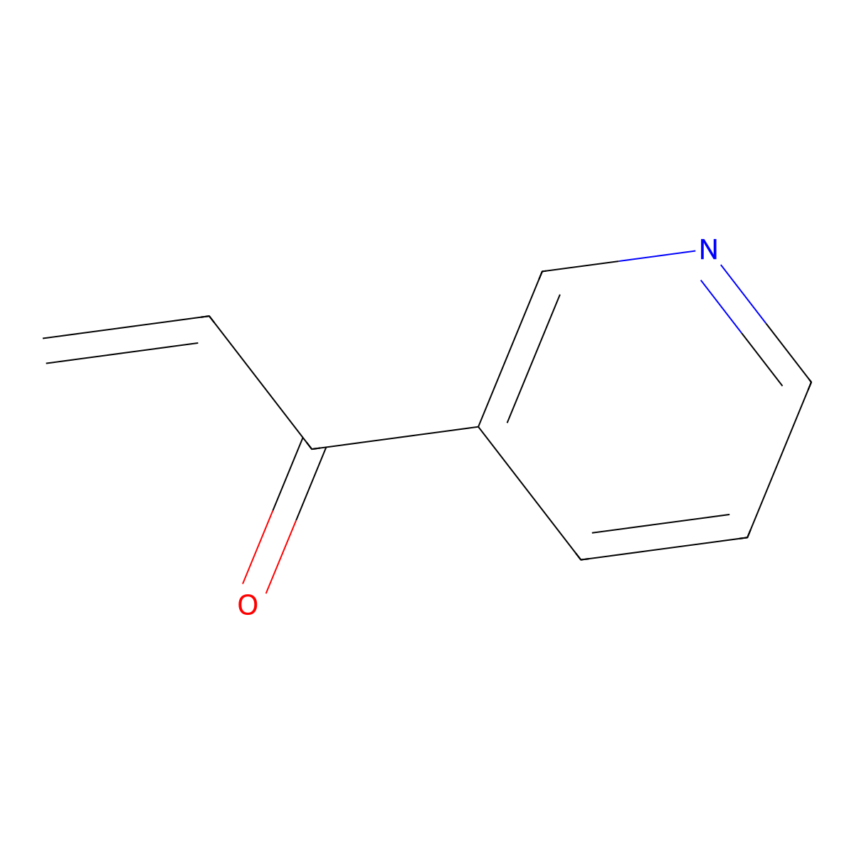 1-(Pyridin-3-yl)prop-2-en-1-one molecular structure, CAS 133614-04-7