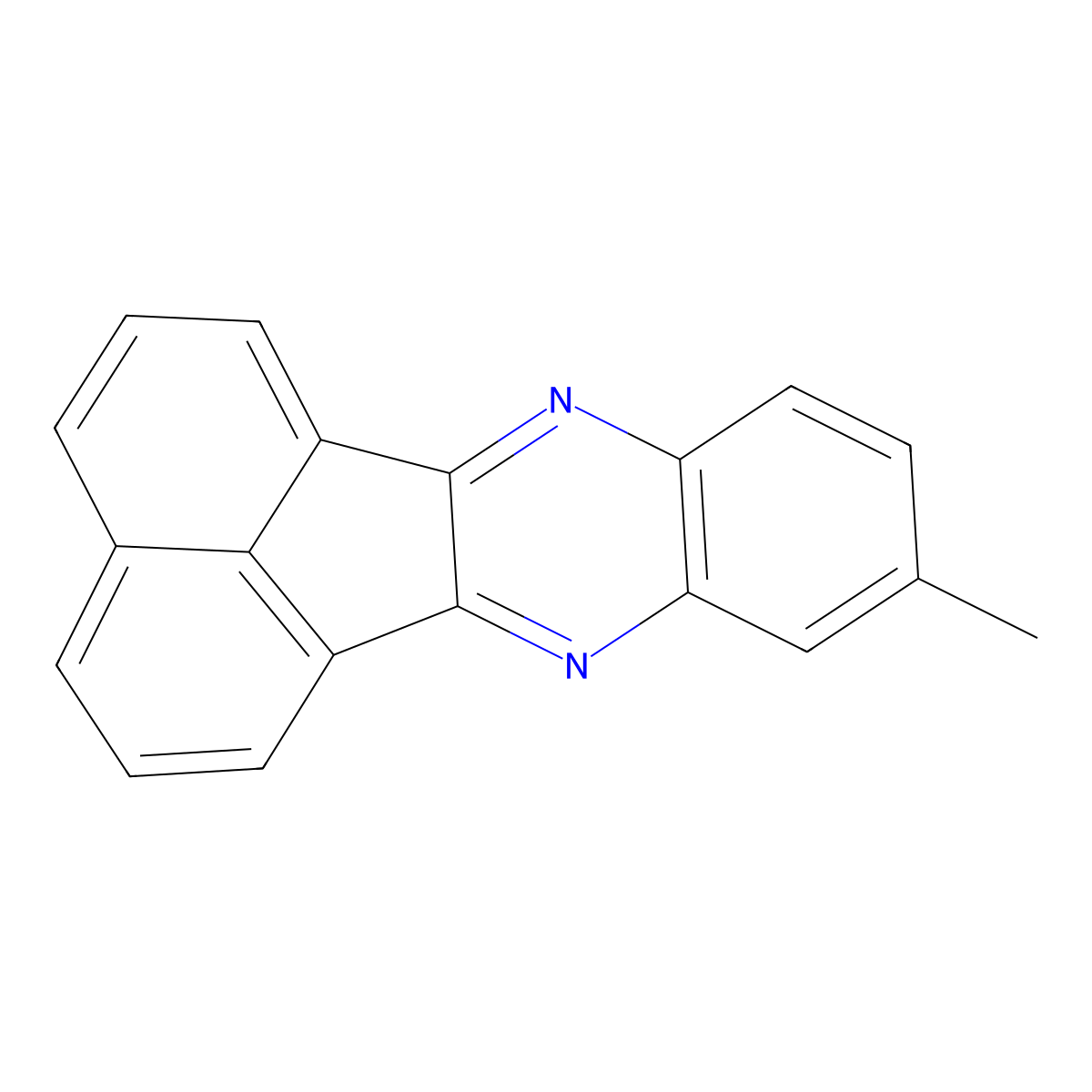9-Methylacenaphtho(1,2-B)-quinoxaline molecular structure, CAS 13362-59-9