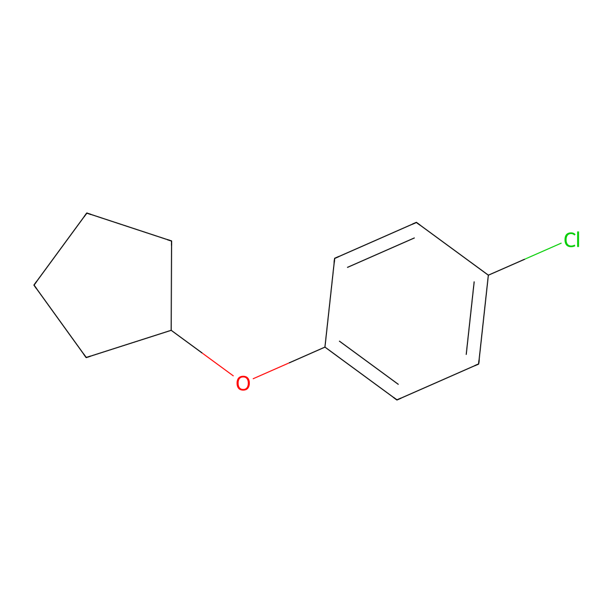 1-Chloro-4-(cyclopentyloxy)benzene molecular structure, CAS 133620-75-4