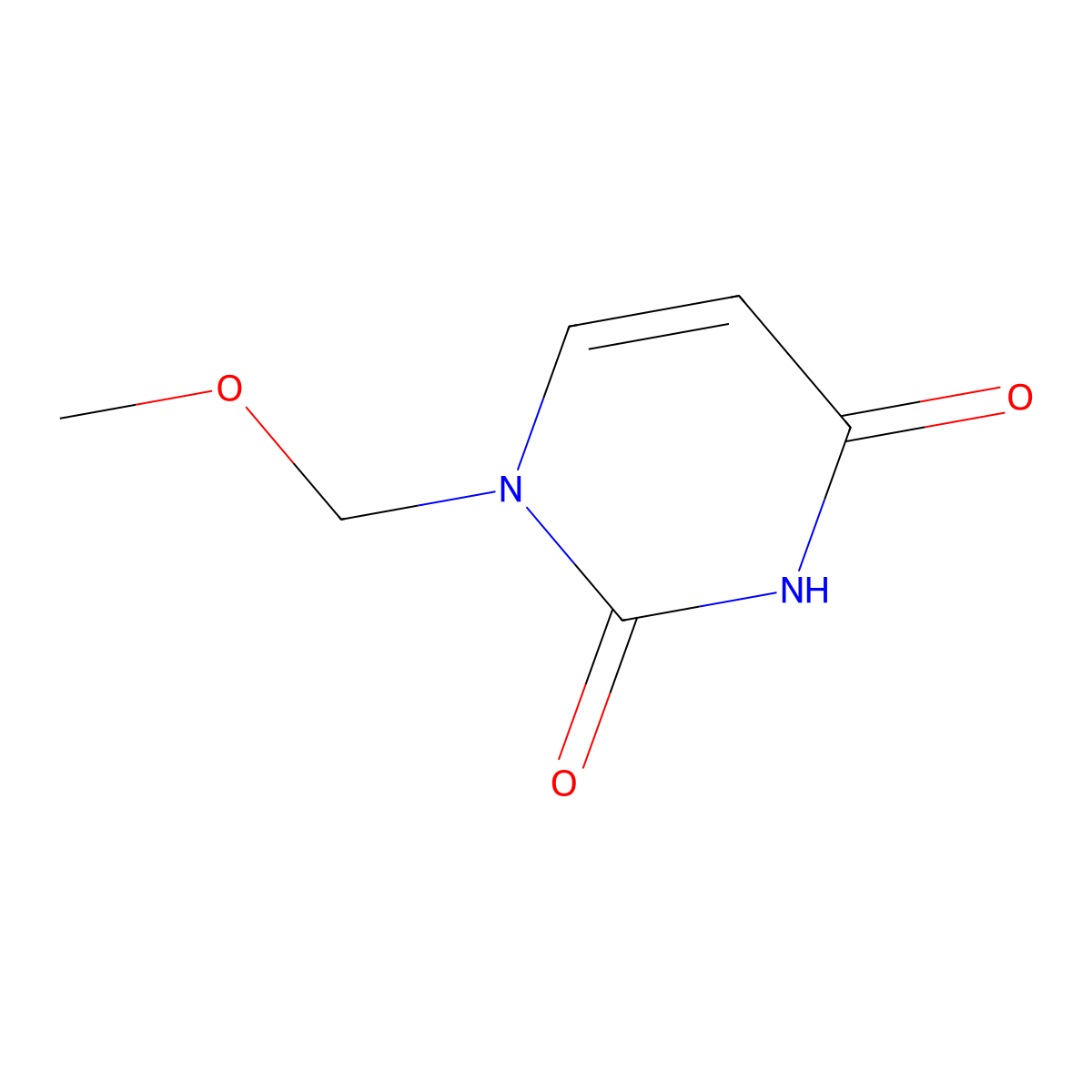 1-(methoxymethyl)pyrimidine-2,4(1H,3H)-dione molecular structure, CAS 133625-42-0