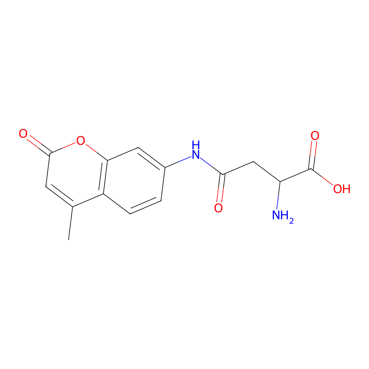 H-Asp(Amc)-OH molecular structure, CAS 133628-73-6