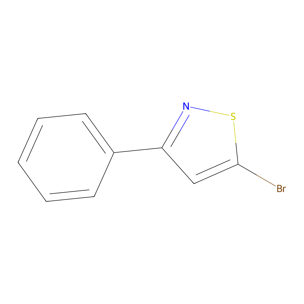5-Bromo-3-phenylisothiazole molecular structure, CAS 13363-44-5