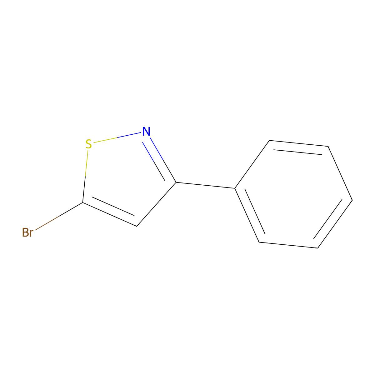 5-Bromo-3-phenylisothiazole molecular structure, CAS 13363-44-5