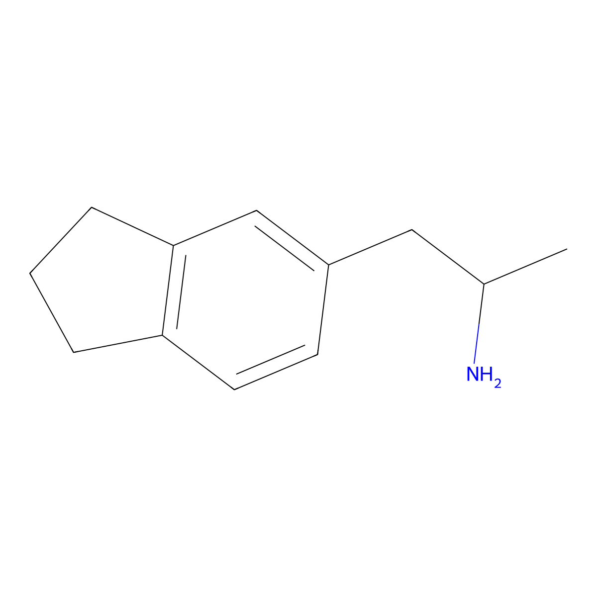 (2r)-1-(2,3-Dihydro-1h-inden-5-yl)propan-2-amine molecular structure, CAS 1336383-68-6