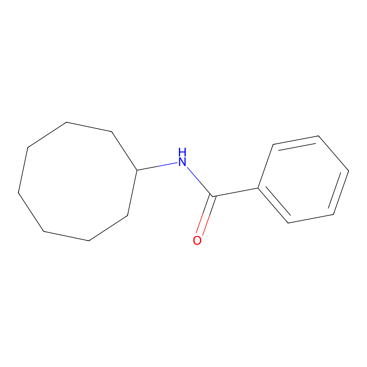N-cyclooctylbenzamide molecular structure, CAS 13364-13-1
