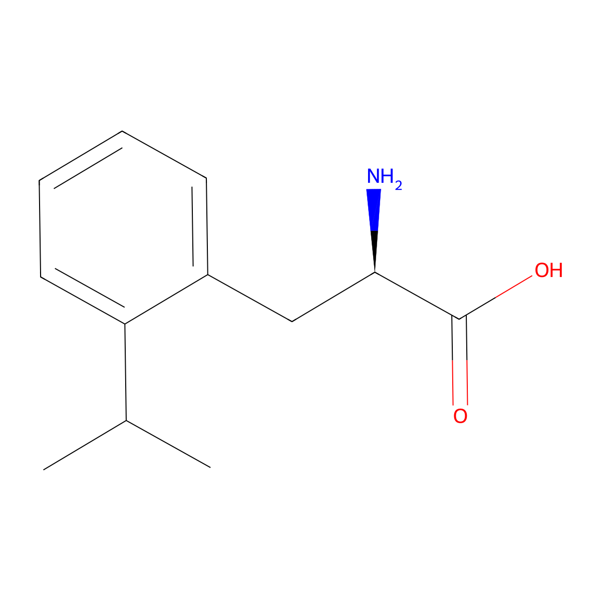 (R)-2-Amino-3-(2-isopropylphenyl)propanoic acid molecular structure, CAS 1336477-26-9