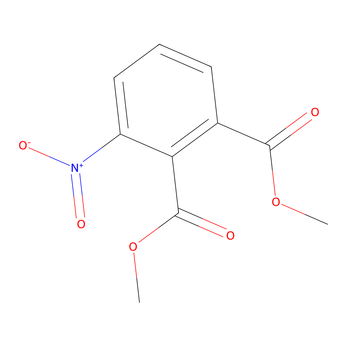 1,2-Benzenedicarboxylic acid, 3-nitro-, 1,2-dimethyl ester molecular structure, CAS 13365-26-9