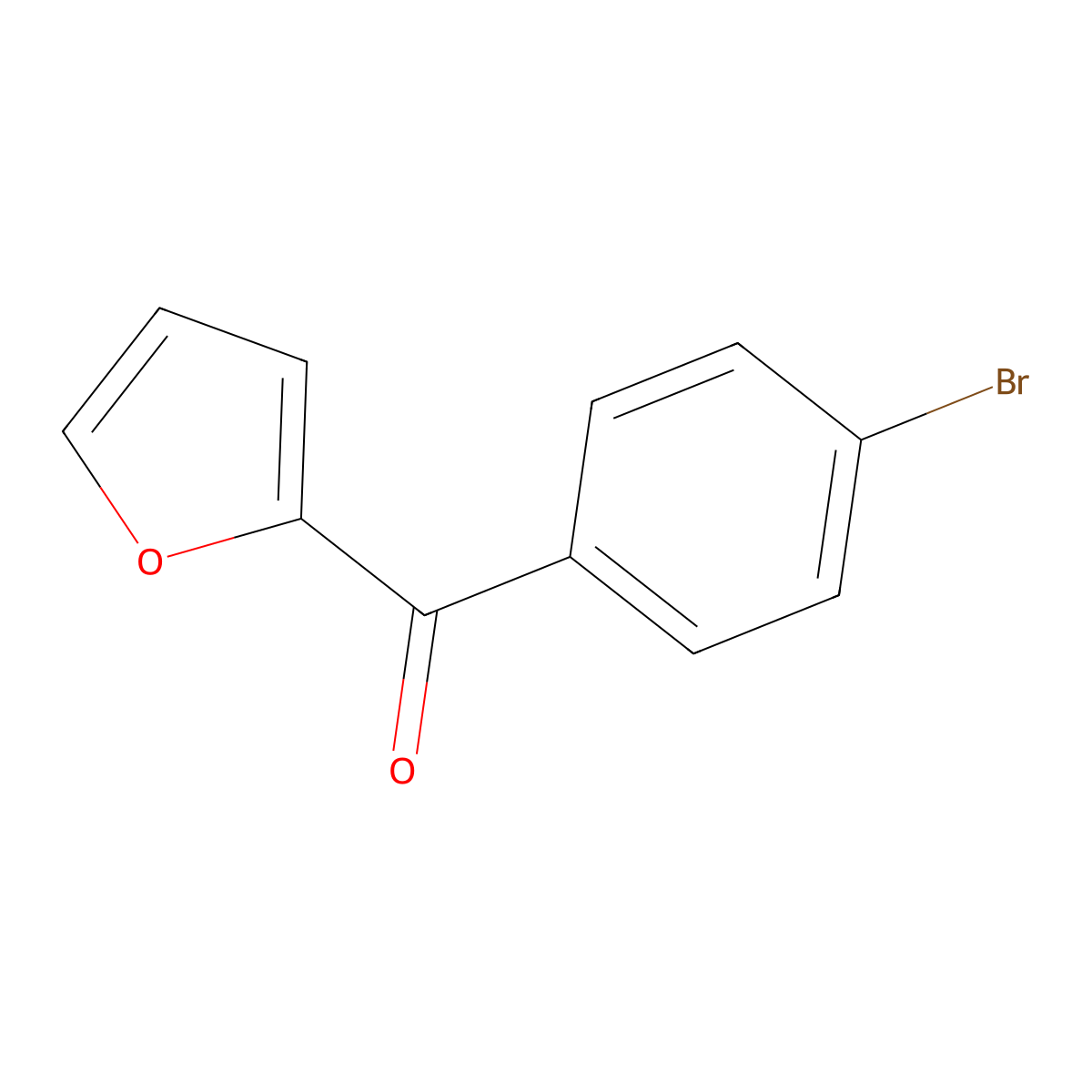 2-[(4-Bromophenyl)carbonyl]furan molecular structure, CAS 13365-64-5