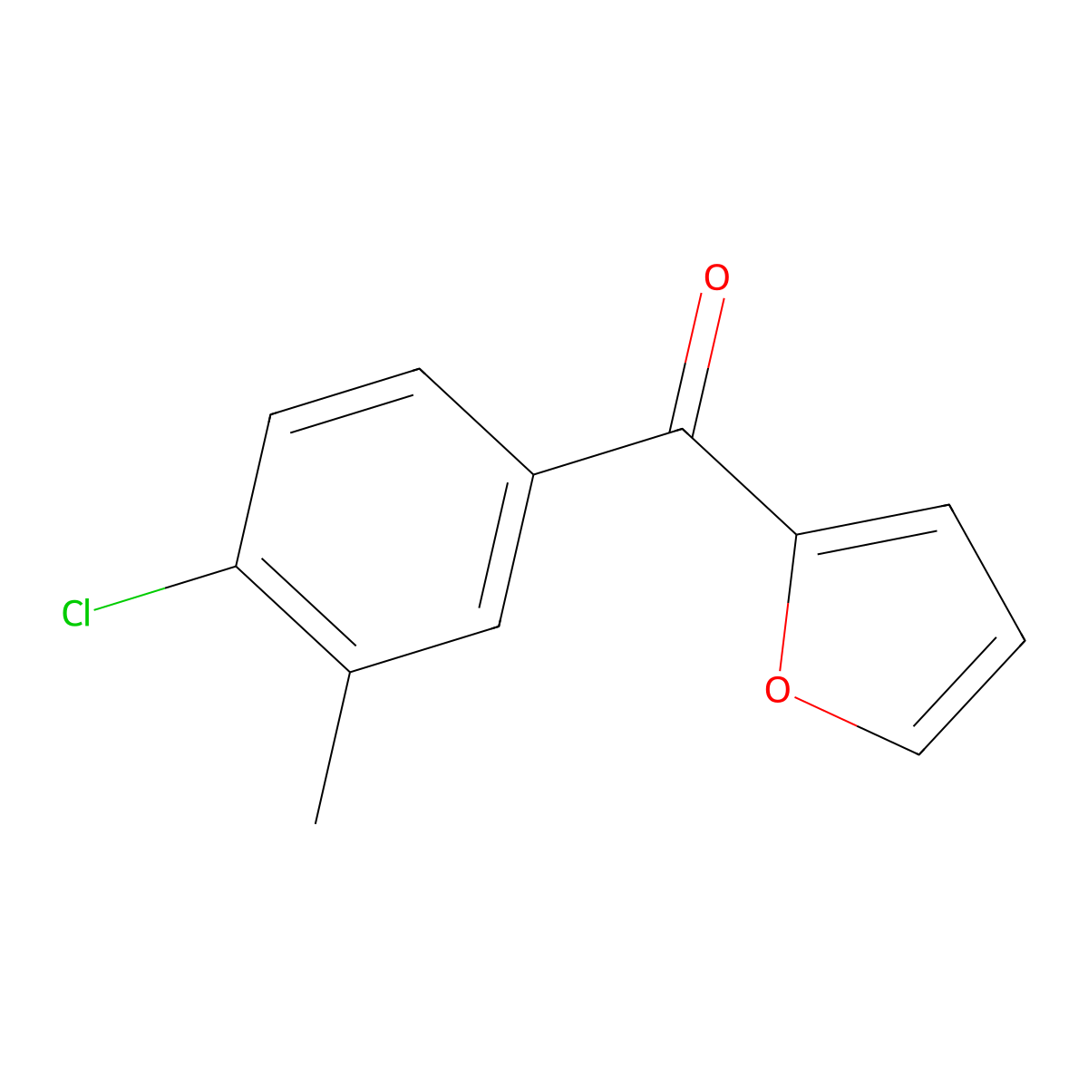 2-(4-Chloro-3-methylbenzoyl)furan molecular structure, CAS 13365-65-6