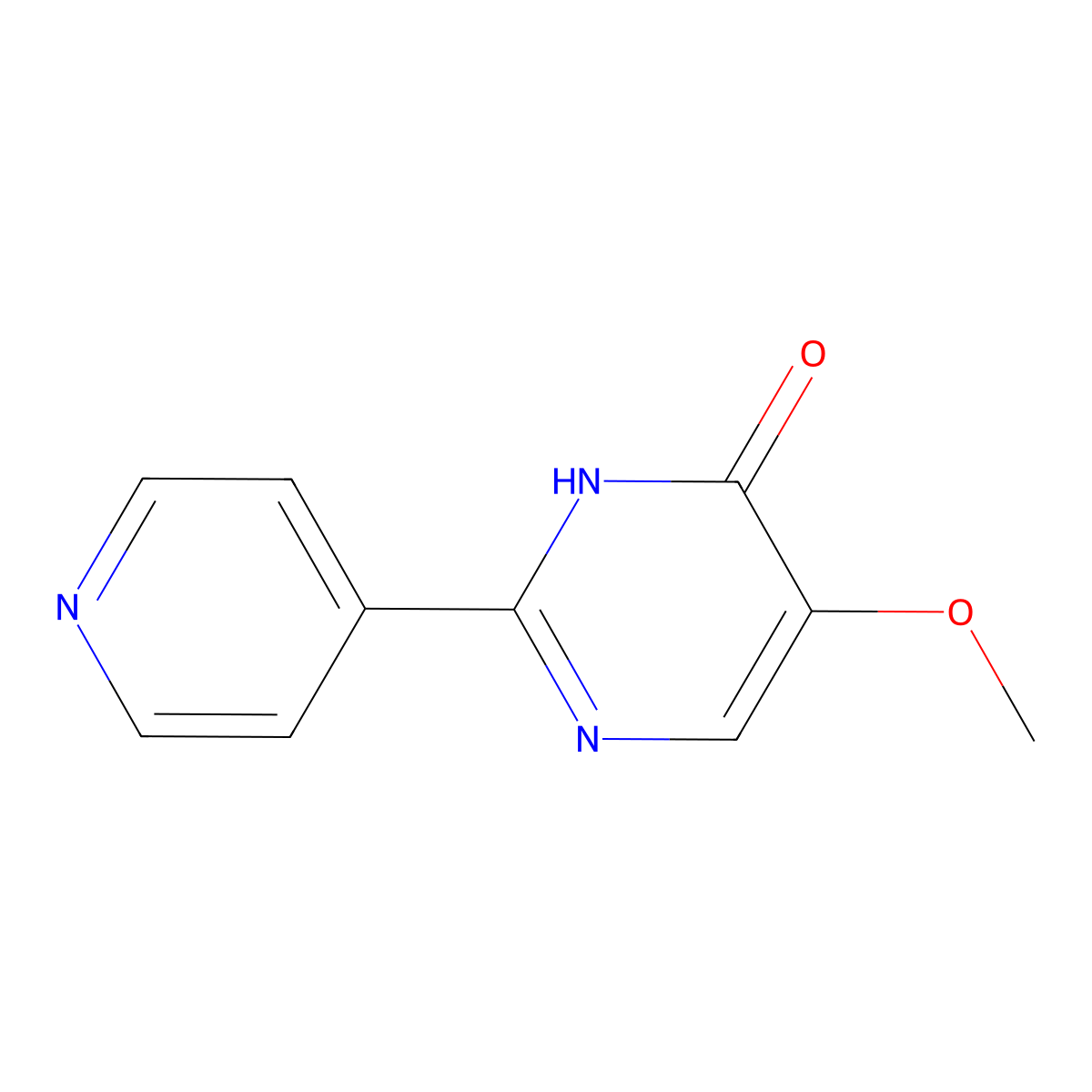 5-Methoxy-2-(4-pyridinyl)-4-pyrimidinol molecular structure, CAS 133661-37-7