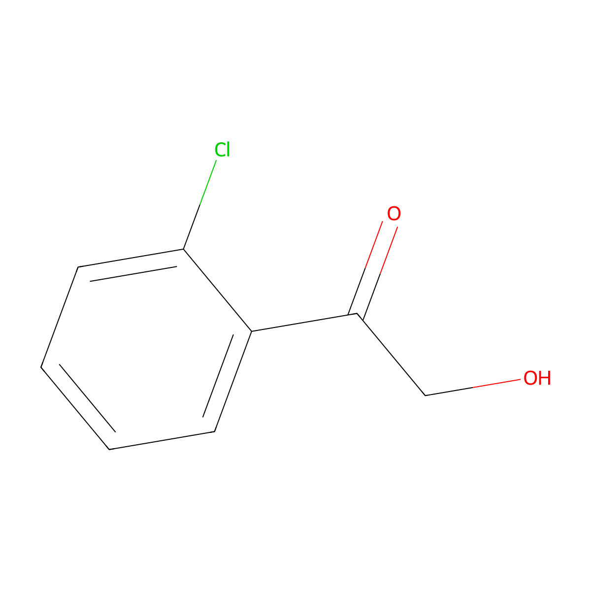 2'-Chloro-2-hydroxyacetophenone molecular structure, CAS 133662-20-1