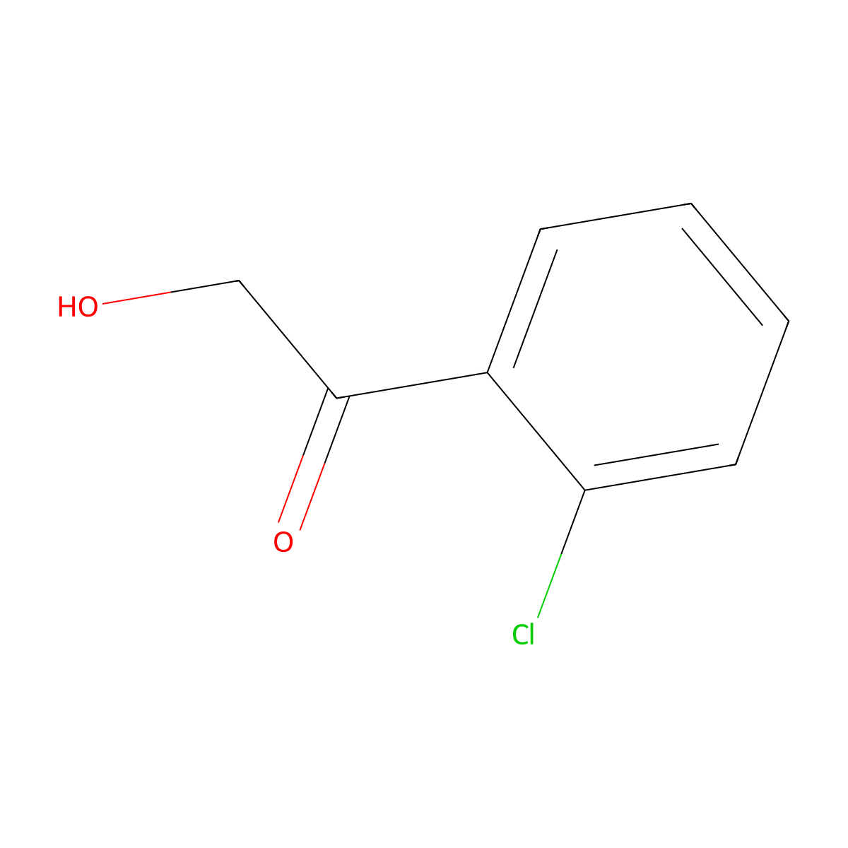 2'-Chloro-2-hydroxyacetophenone molecular structure, CAS 133662-20-1