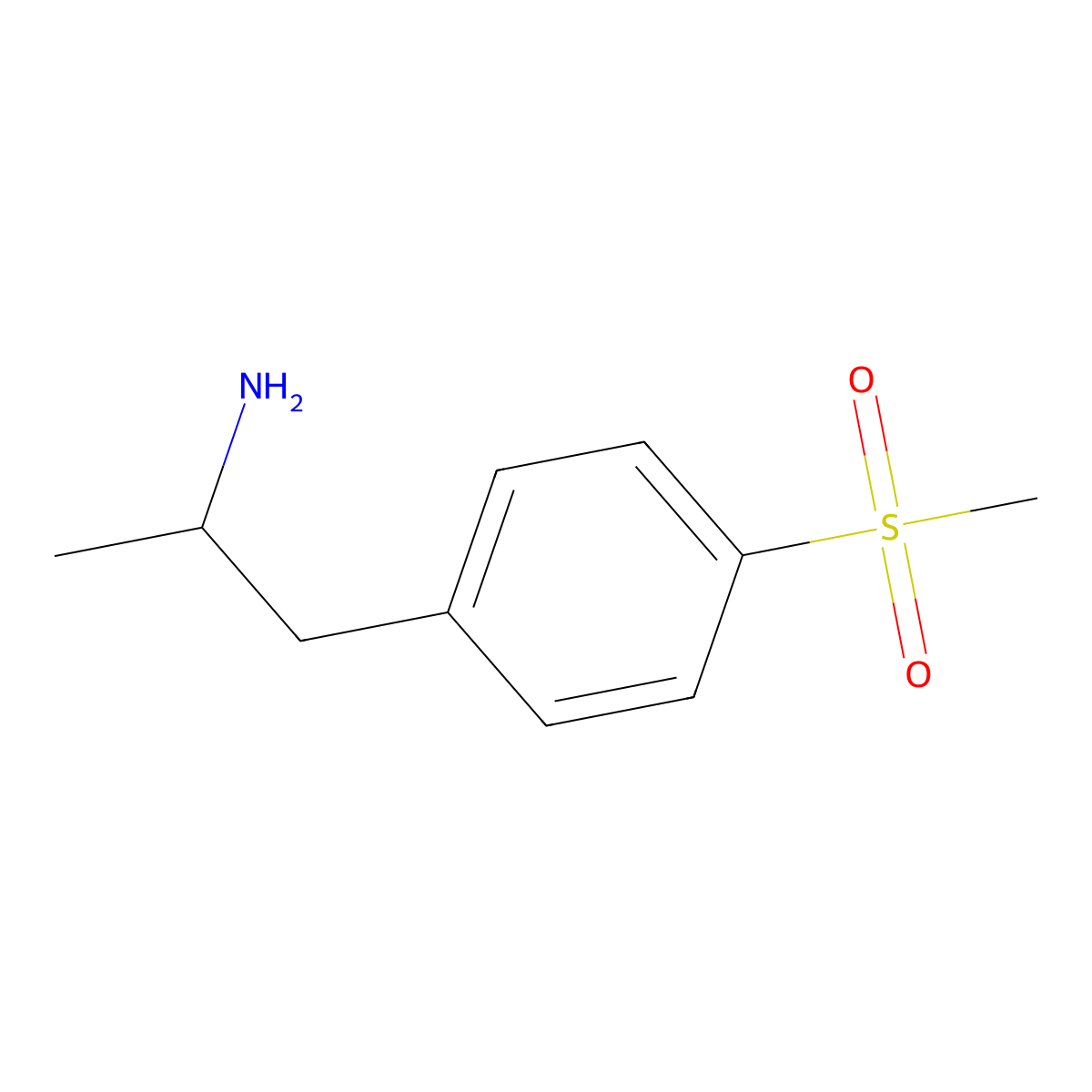 (2S)-1-(4-methanesulfonylphenyl)propan-2-amine molecular structure, CAS 1336628-84-2