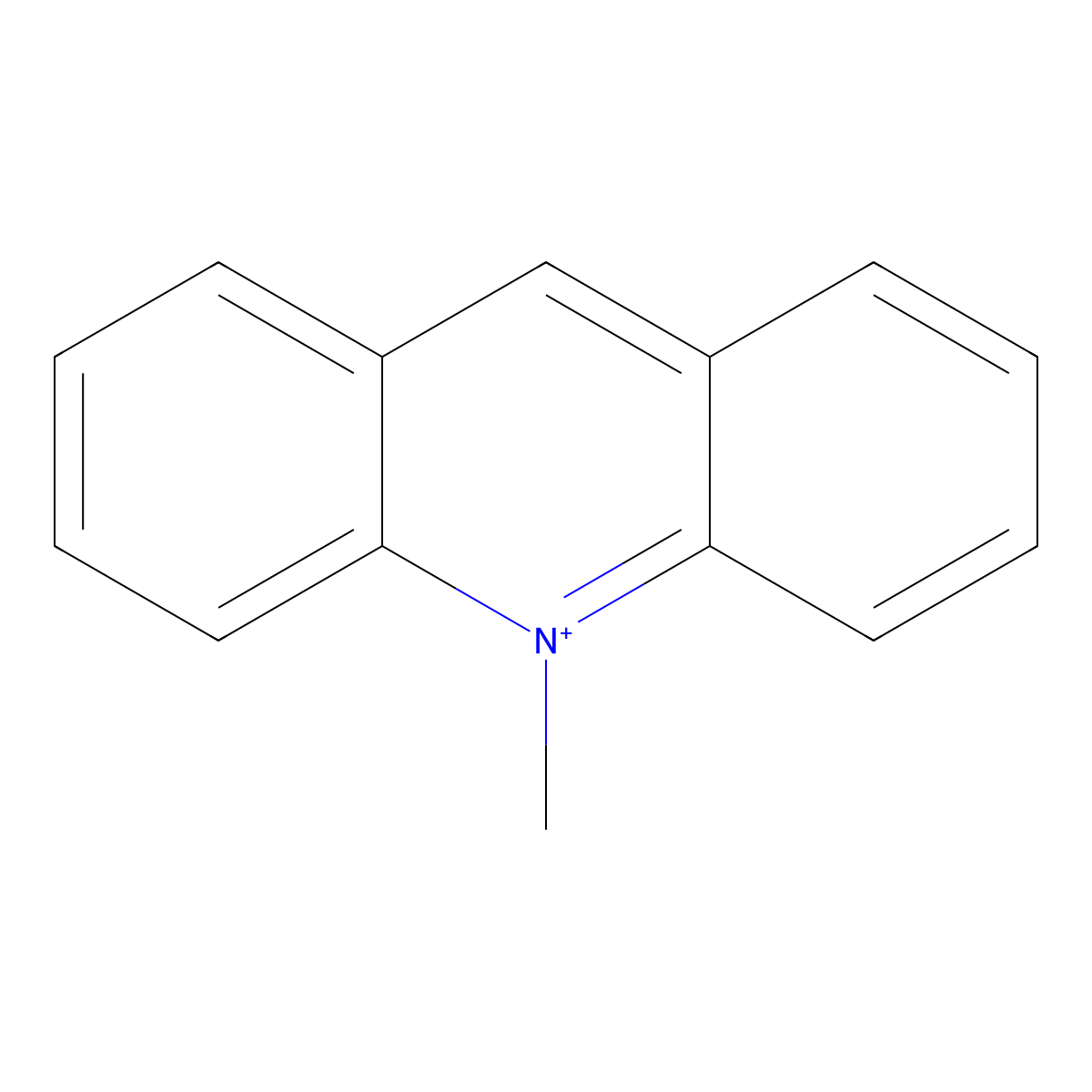 10-Methylacridinium molecular structure, CAS 13367-81-2