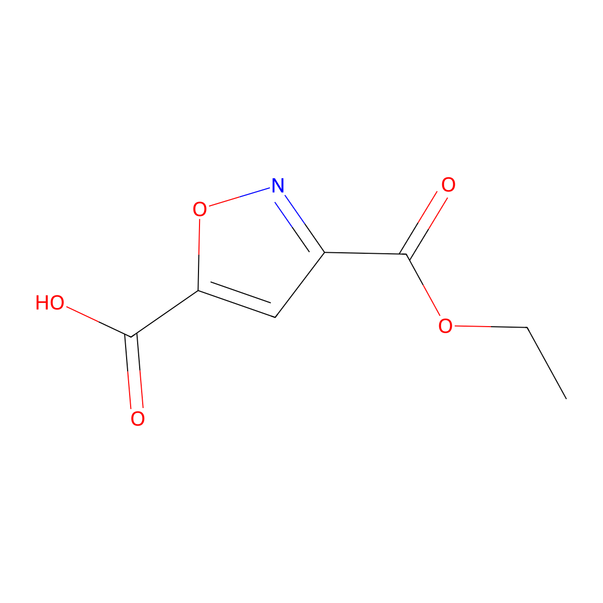 3-Ethyl 3,5-isoxazoledicarboxylate molecular structure, CAS 133674-44-9