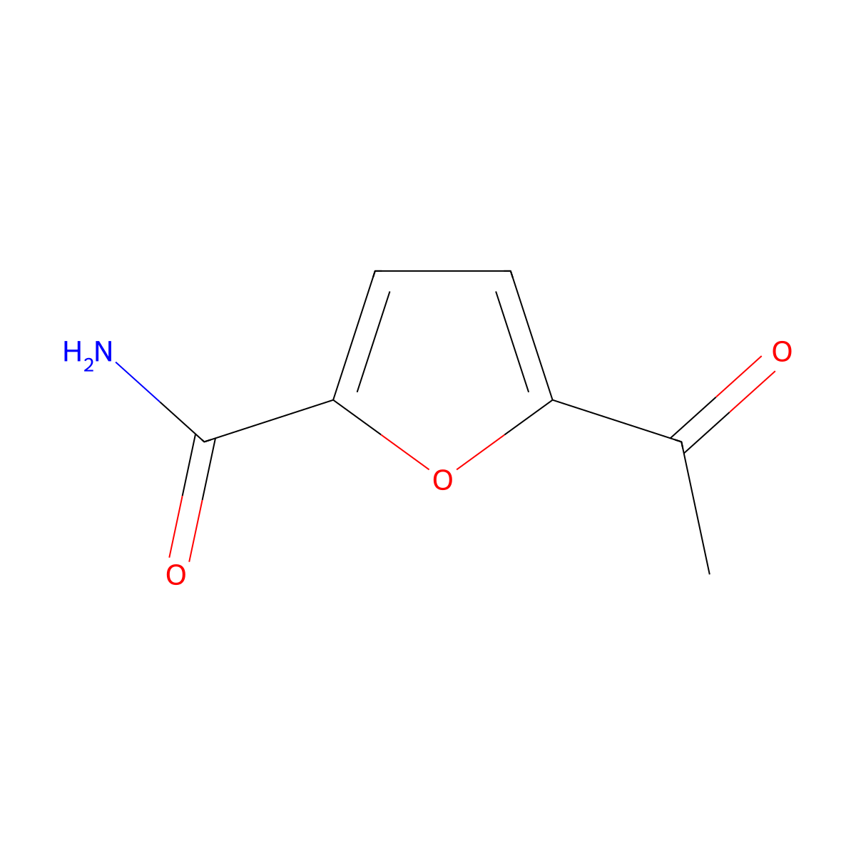 5-Acetylfuran-2-carboxamide molecular structure, CAS 133674-70-1