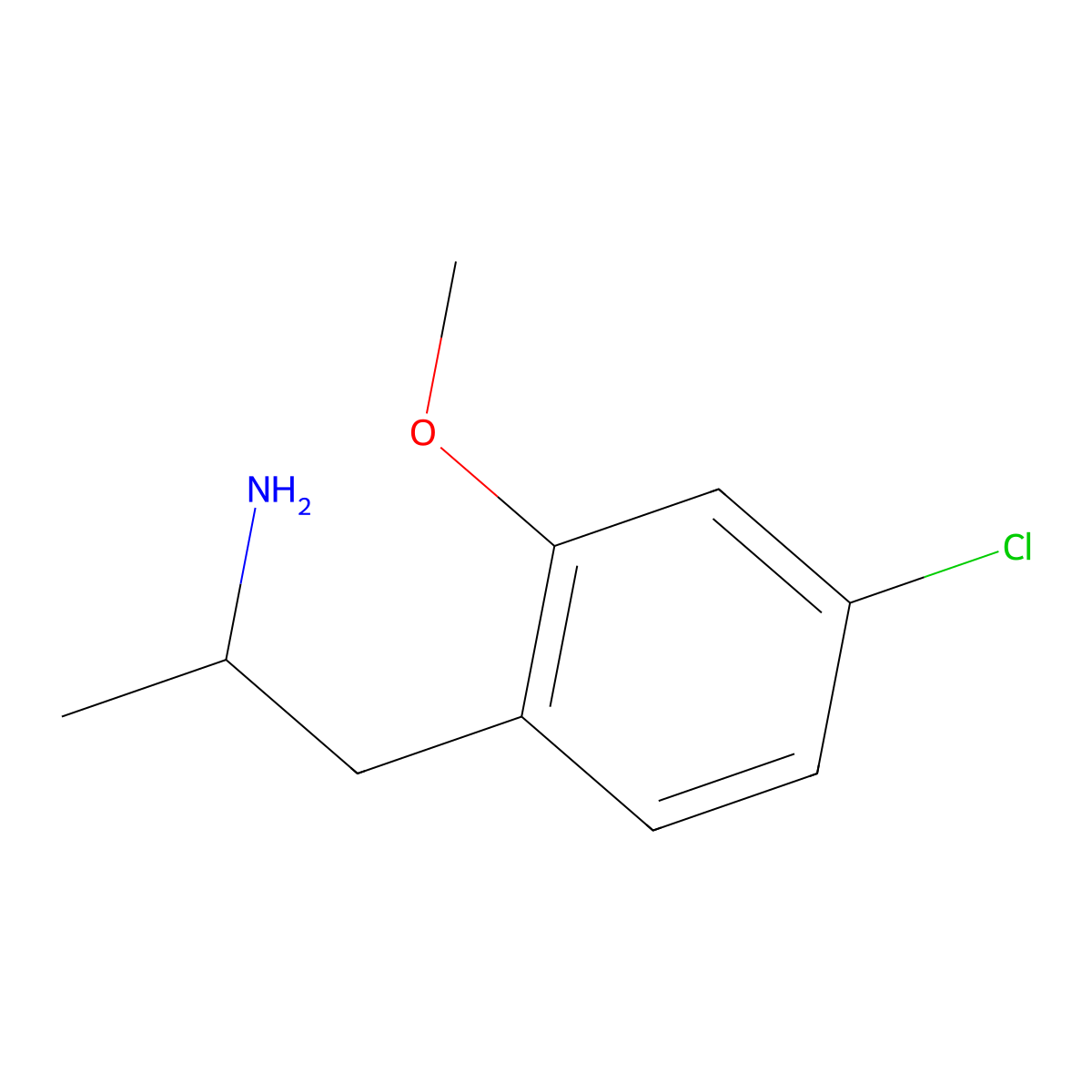 (2S)-1-(4-chloro-2-methoxyphenyl)propan-2-amine molecular structure, CAS 1336774-48-1