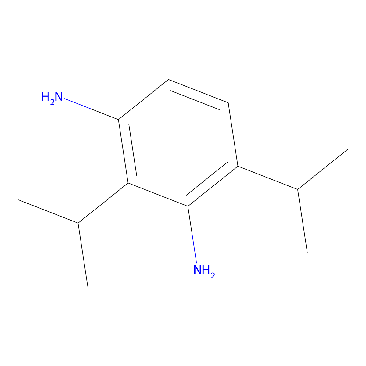 2,4-Diisopropylbenzene-1,3-diamine molecular structure, CAS 133681-71-7