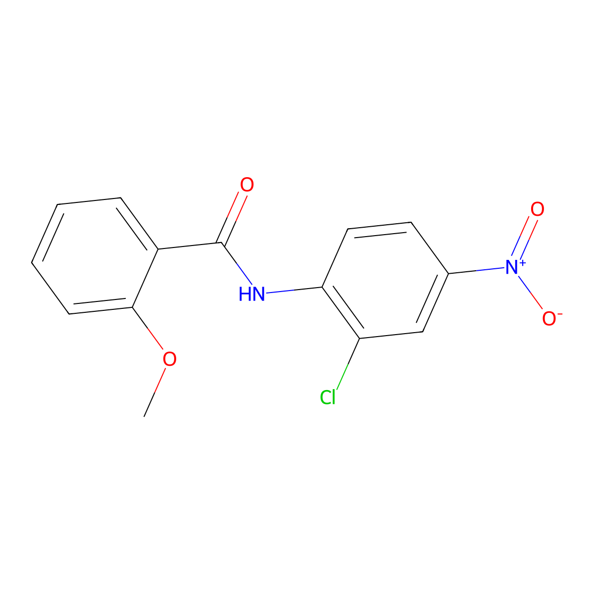 N-(2-chloro-4-nitrophenyl)-2-methoxybenzamide molecular structure, CAS 133687-89-5
