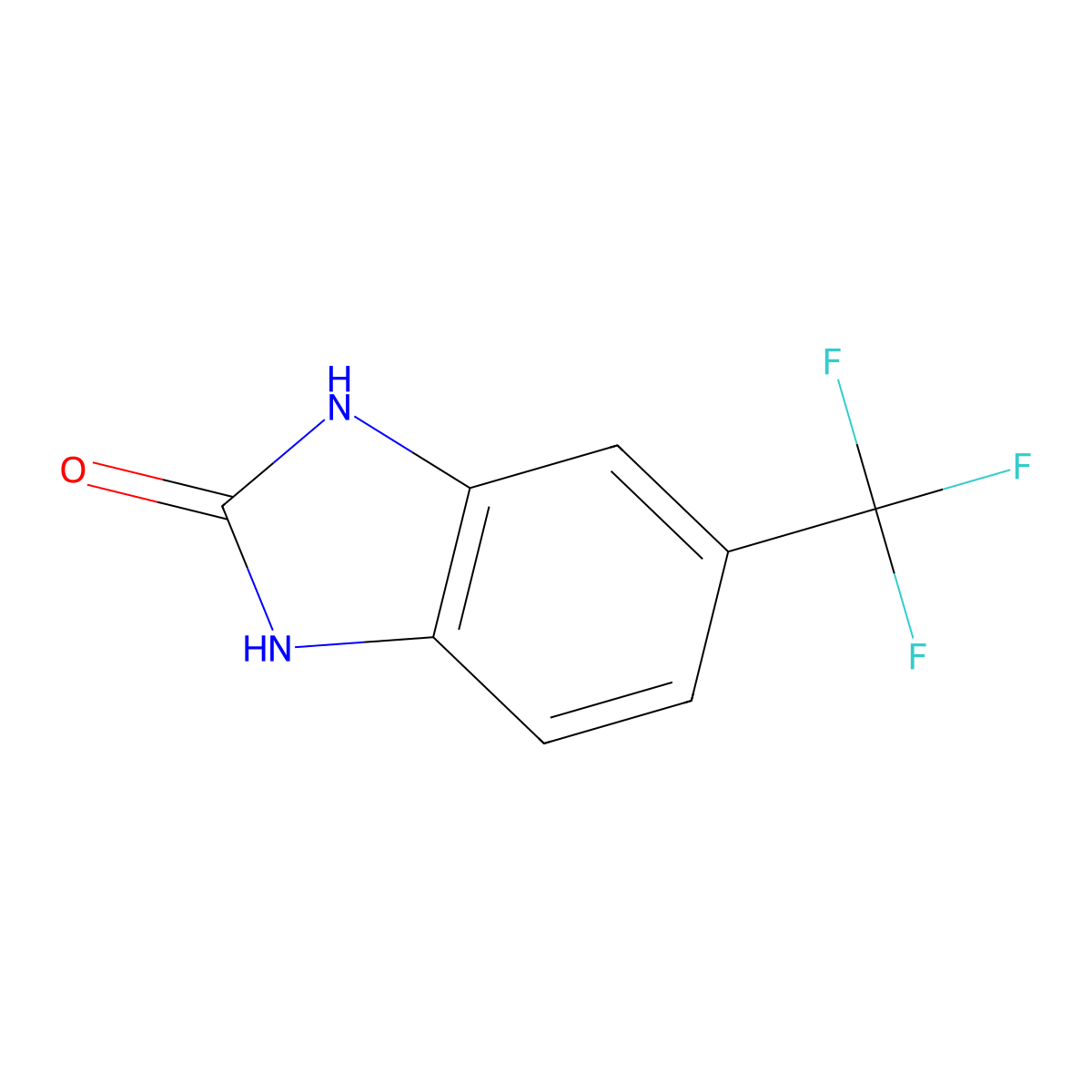 5-Trifluoromethyl-1,3-dihydro-benzimidazol-2-one molecular structure, CAS 133687-93-1